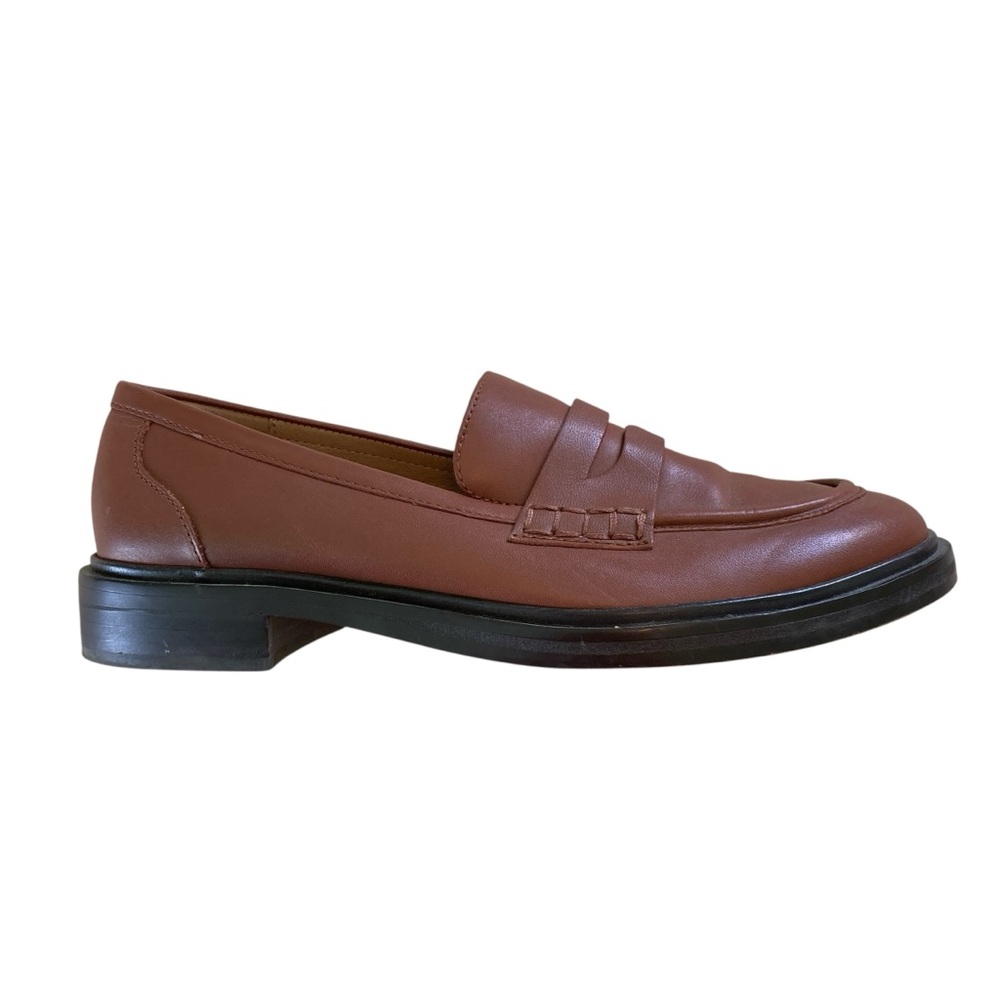 Madewell The Vernon Leather‎ Loafer Dried Maple Penny Loafer NL839 (Size 10.5)